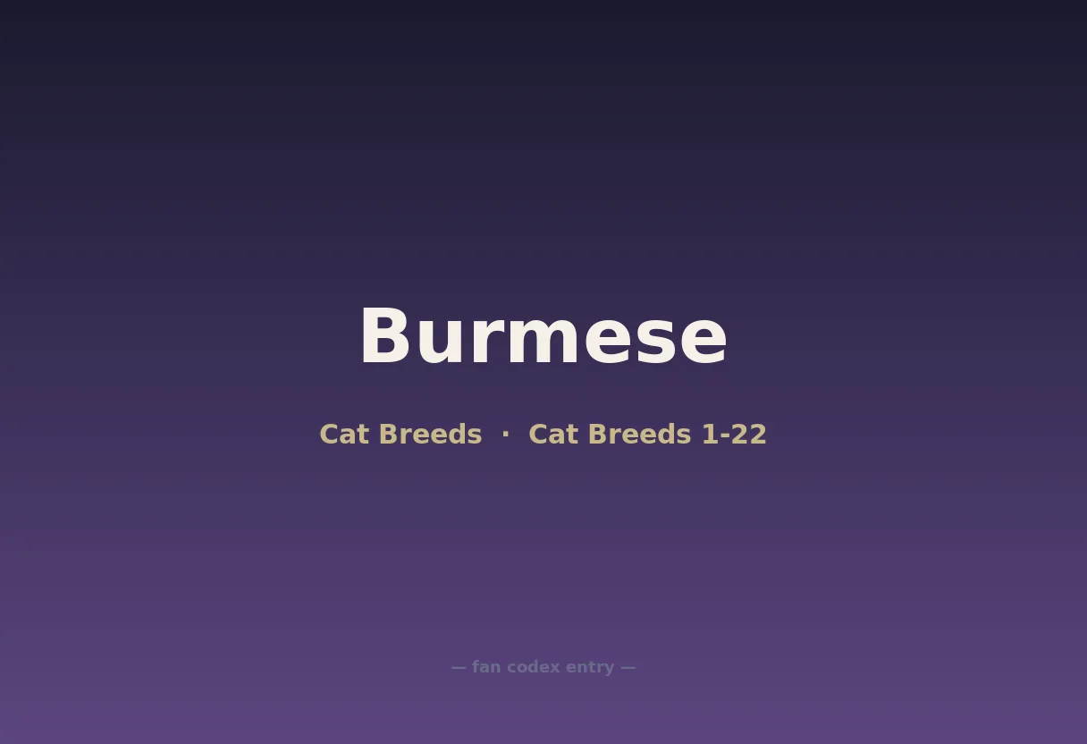 Burmese